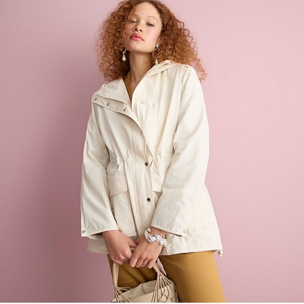 J.Crew Perfect Lightweight Jacket Soft Champagne Light Blush Pink Size S
